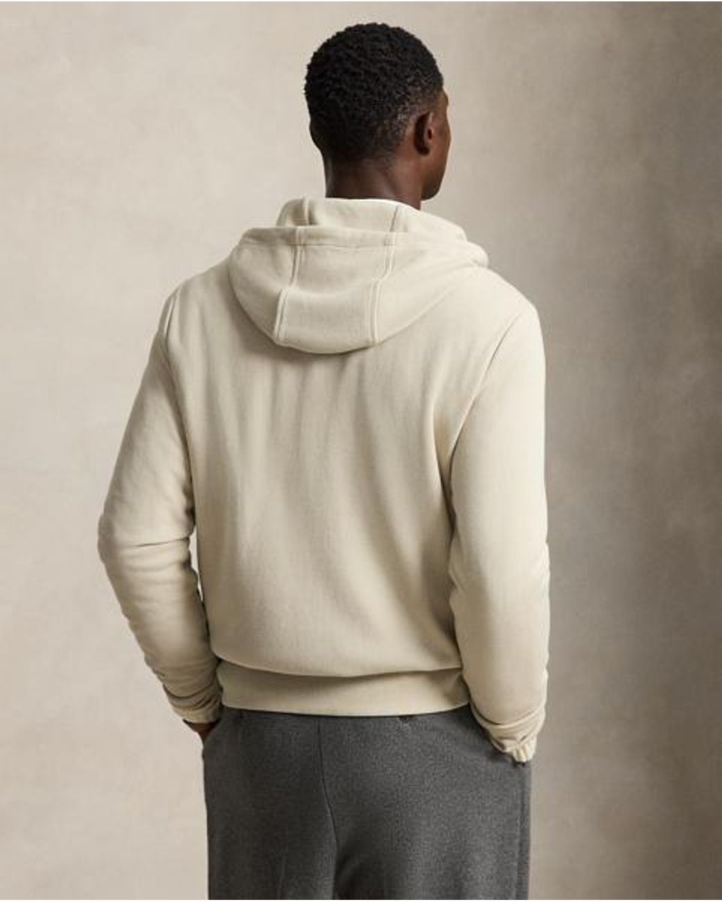 Polo Ralph Lauren White Hybrid Full-Zip Hoodie for men