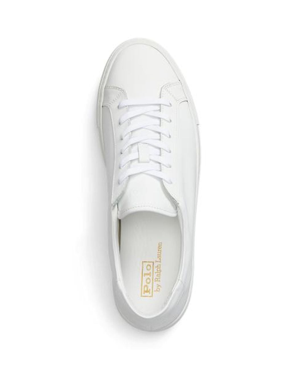 Polo Ralph Lauren White Jermain Leather Trainer for men