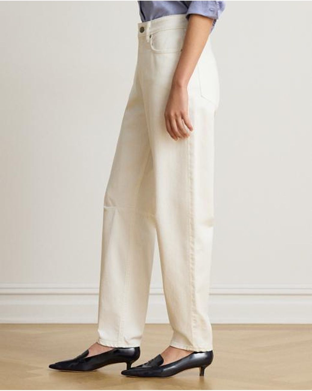 Ralph Lauren Blue High-Rise Barrel Jeans