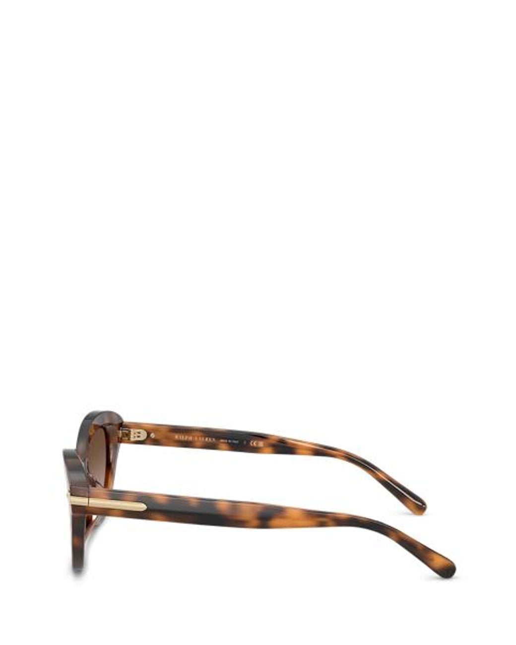 Ralph Lauren Brown Stirrup Cat-Eye Sunglasses