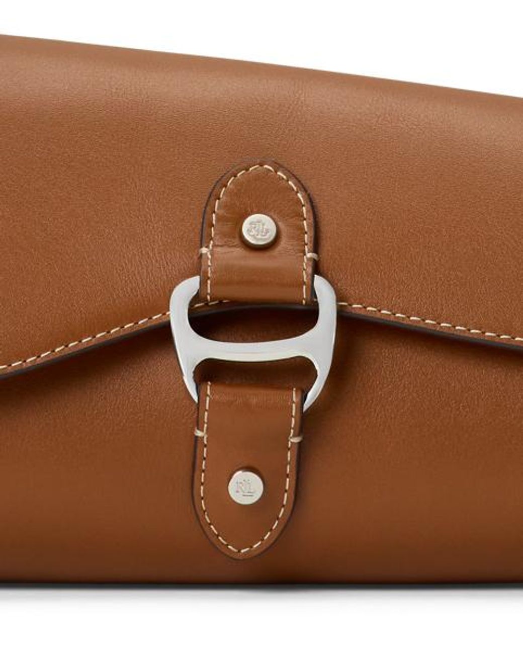 Ralph Lauren Blue Leather Medium Tasha East-West Bag
