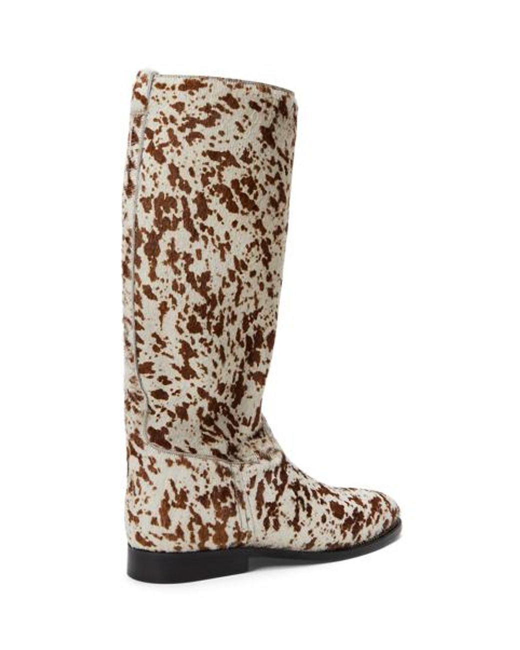 Ralph Lauren Brown Haircalf Tall Boot