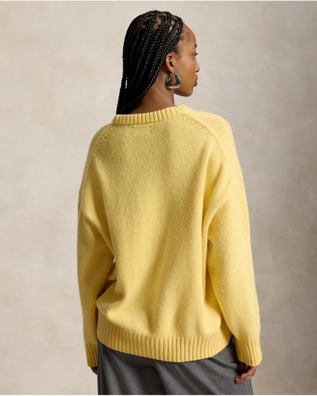 Polo Ralph Lauren Yellow Wool Crewneck Jumper