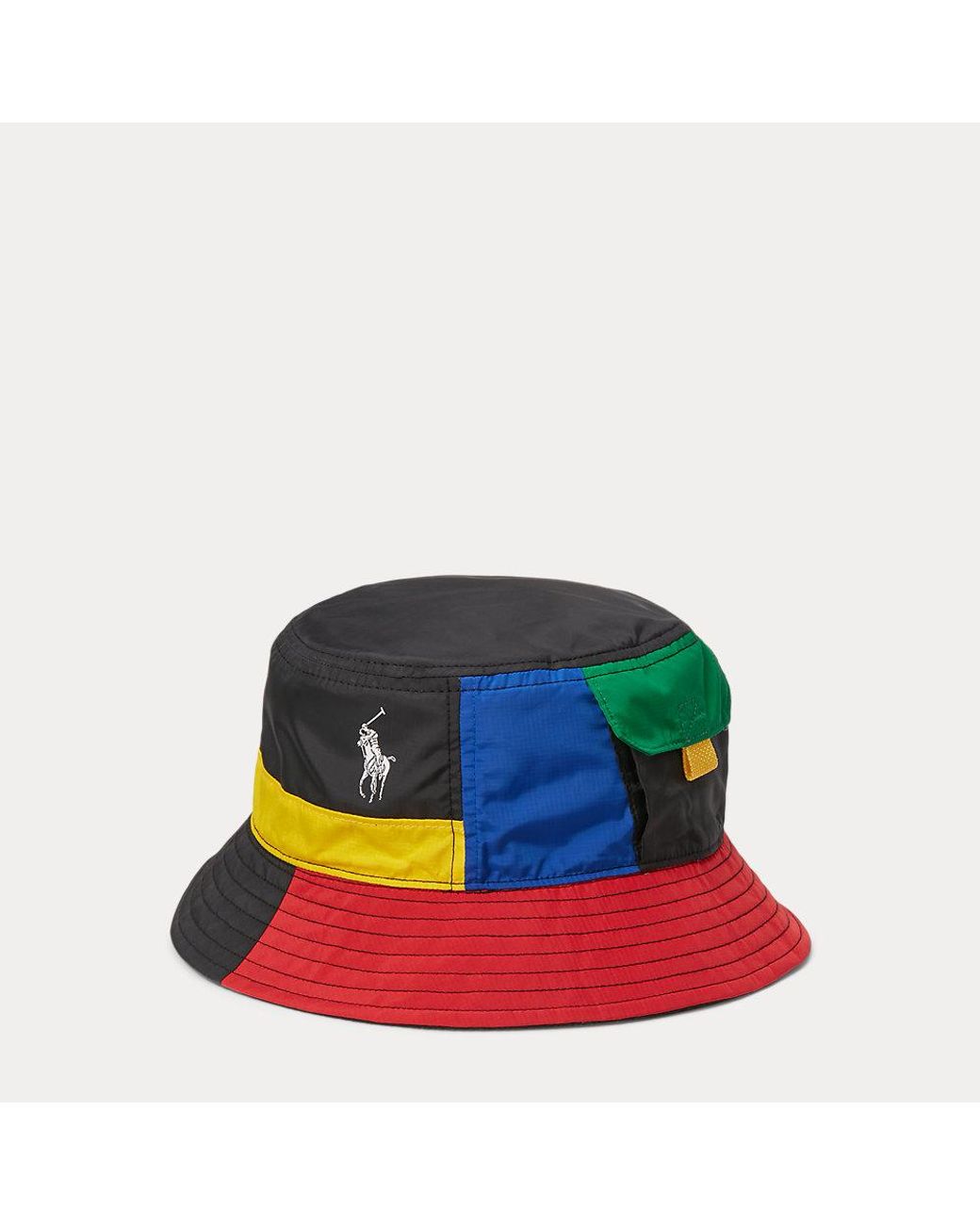 Polo Ralph Lauren Omkeerbare Vissershoedje Met Kleurblokken in het