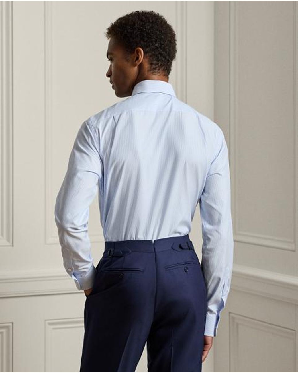 Ralph Lauren Blue Mini-Bengal-Stripe Shirt for men
