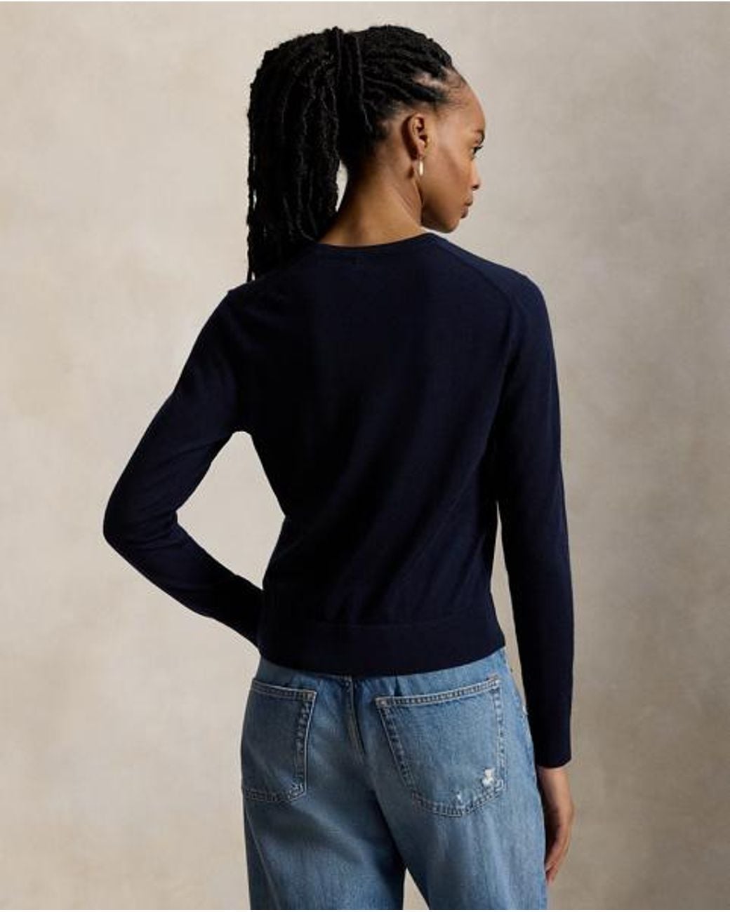 Polo Ralph Lauren Blue Wool Crewneck Jumper