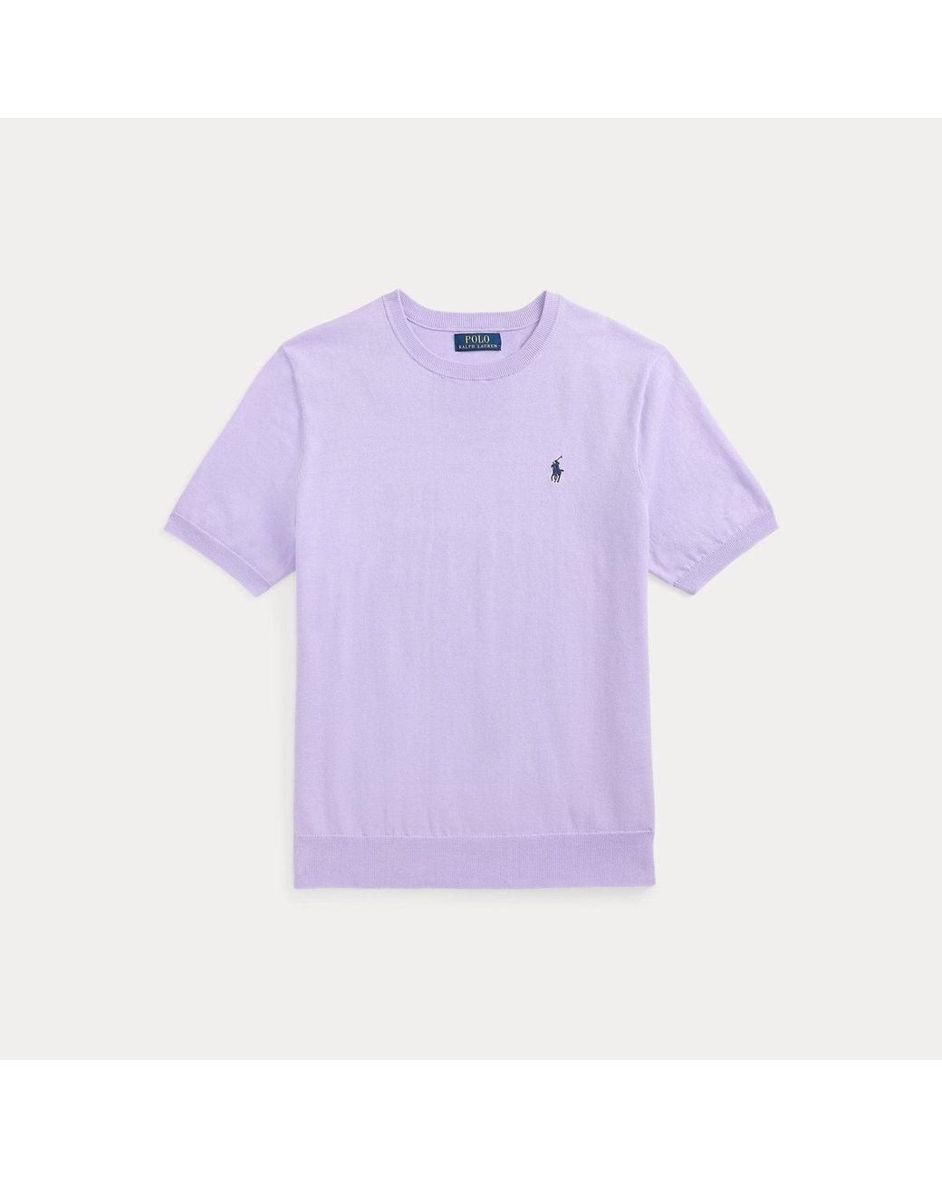 Polo Ralph Lauren Purple Cotton Crewneck Short-Sleeve Jumper for men