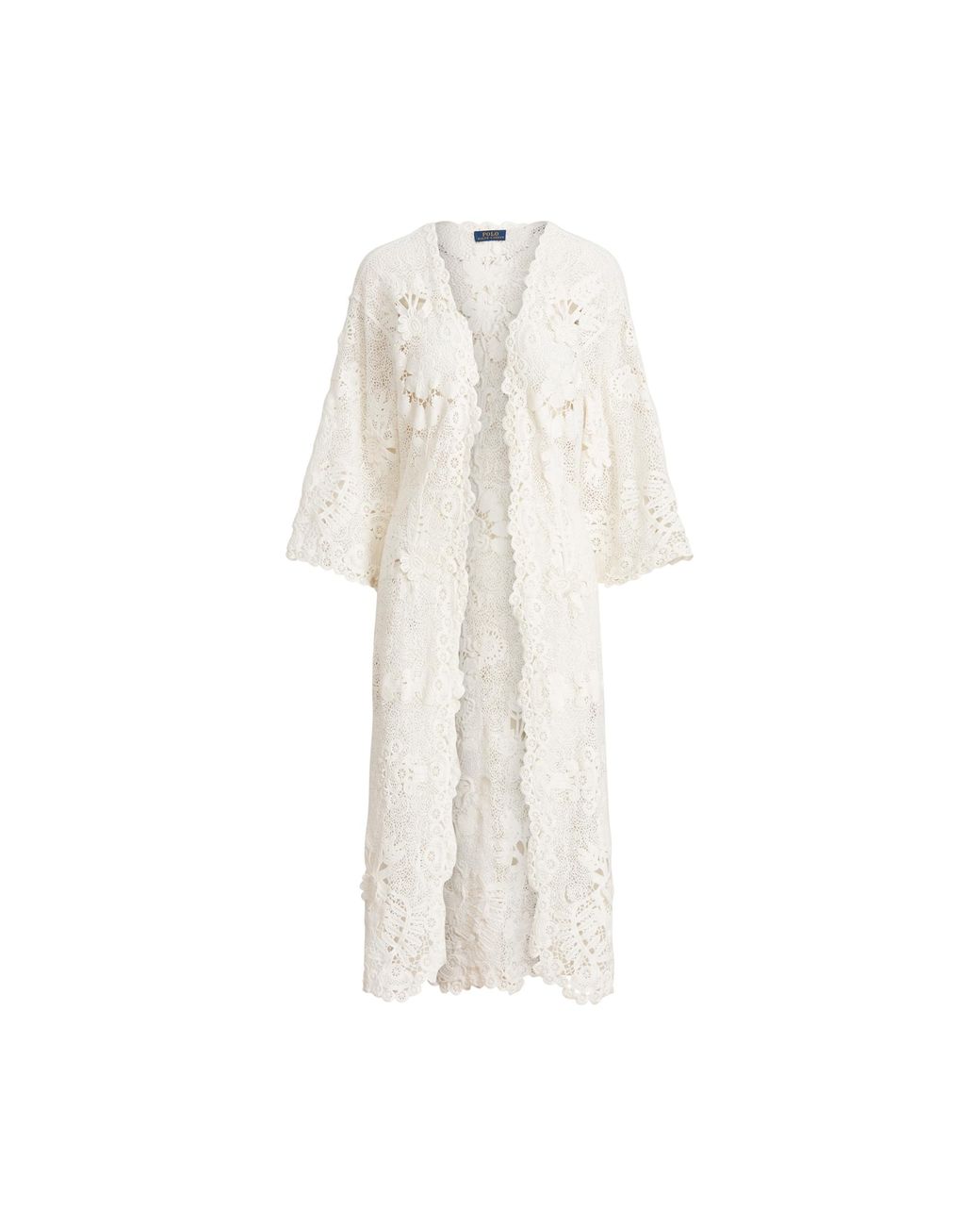 Ralph Lauren Cotton Lace Duster in White - Lyst