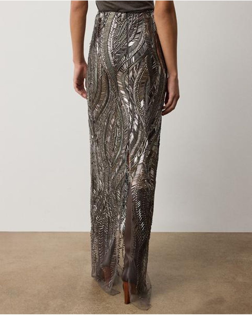 Ralph Lauren Black Ralph Lauren Camila Embellished Tulle Maxiskirt