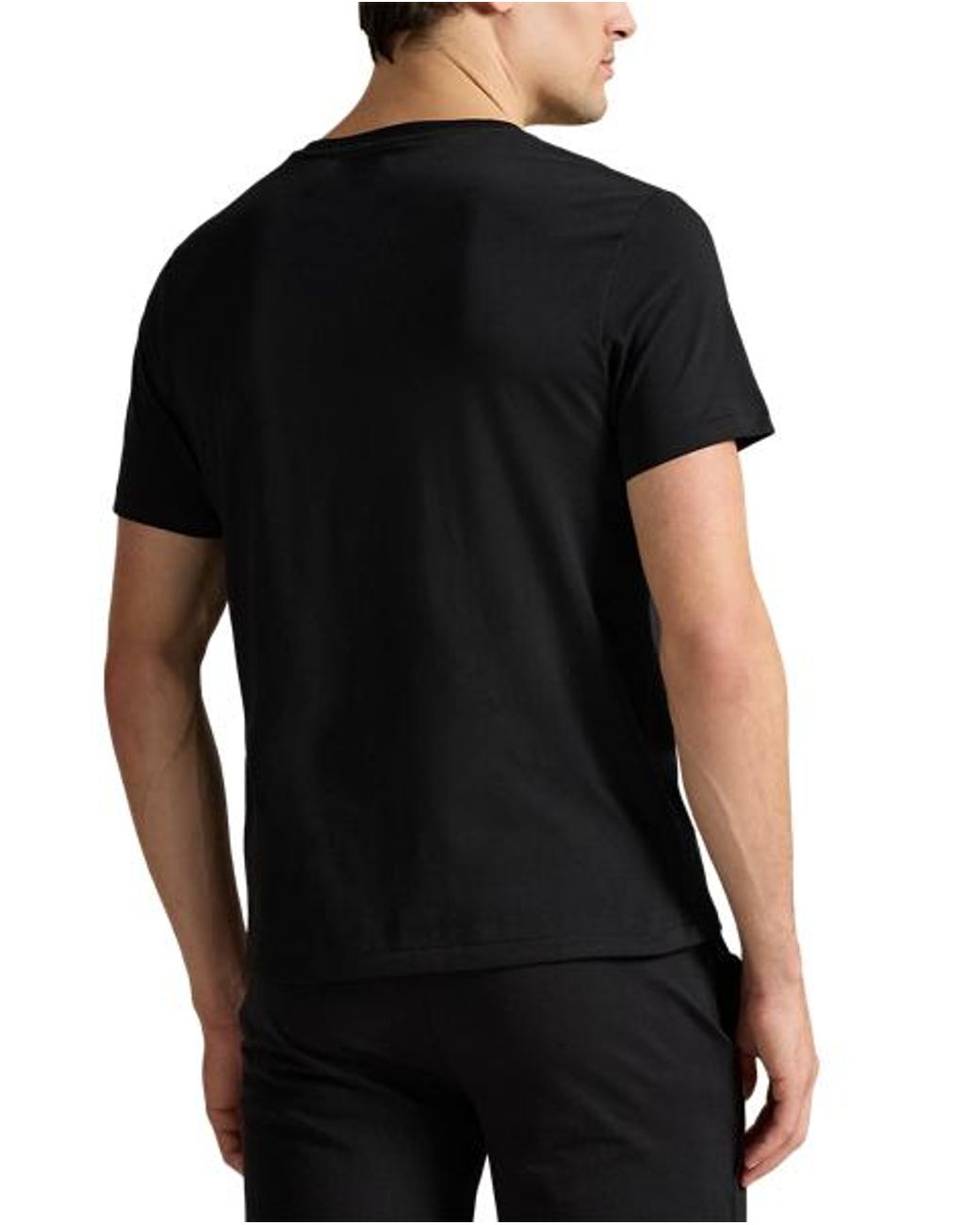 Polo Ralph Lauren Black Cotton Jersey Sleep Shirt for men