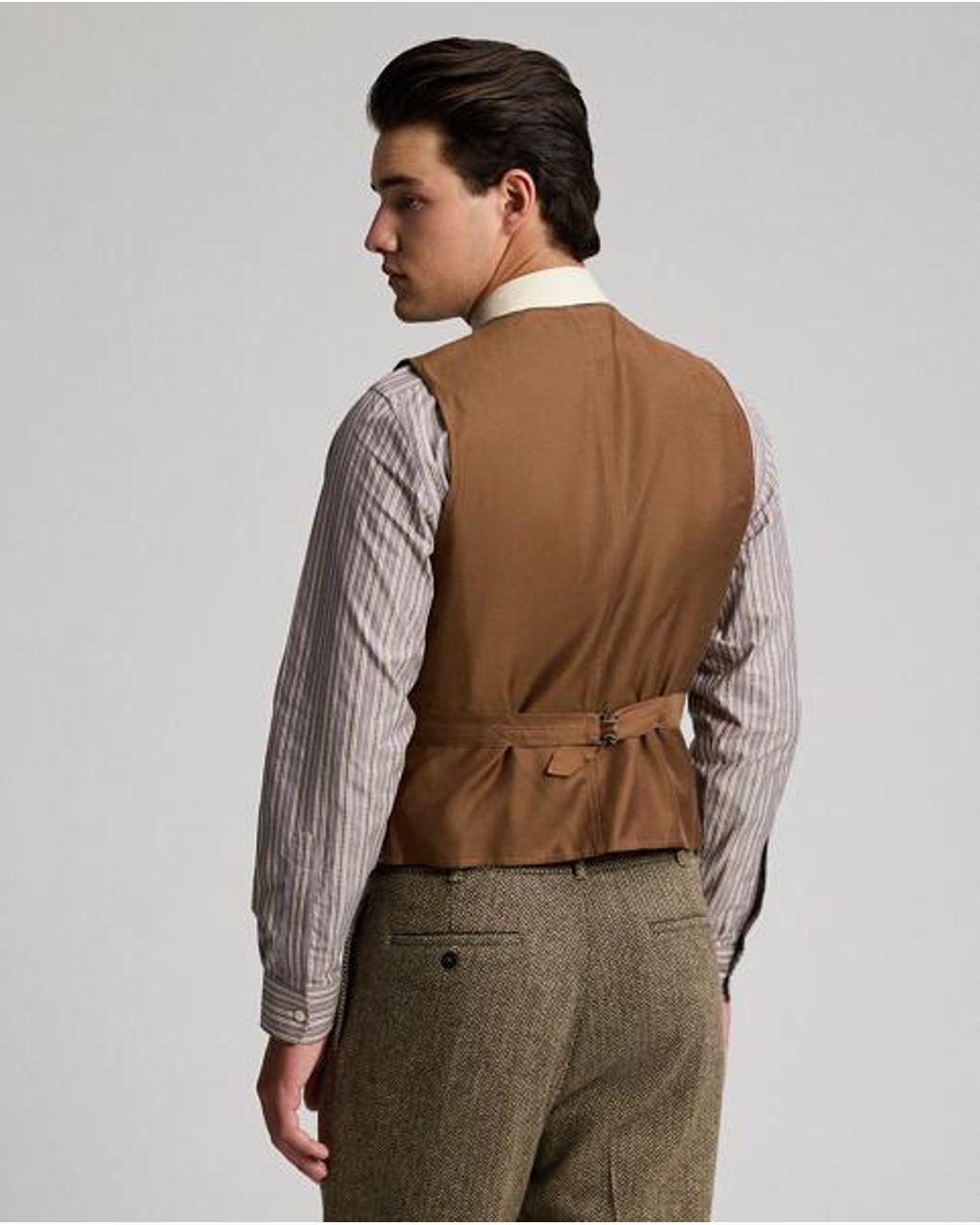 RRL Gray Unconstructed Herringbone Sport Coat for men