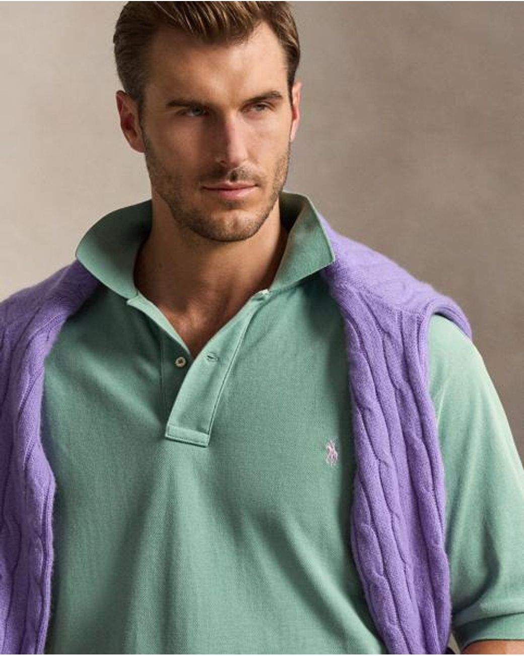 Ralph Lauren Green The Iconic Mesh Polo Shirt for men