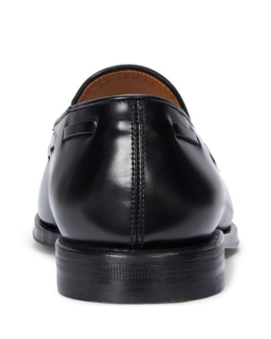 Polo Ralph Lauren Black Maestra Tassel Calfskin Loafer for men