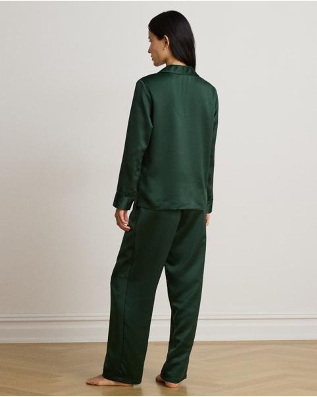Ralph Lauren Green Satin Sleep Set