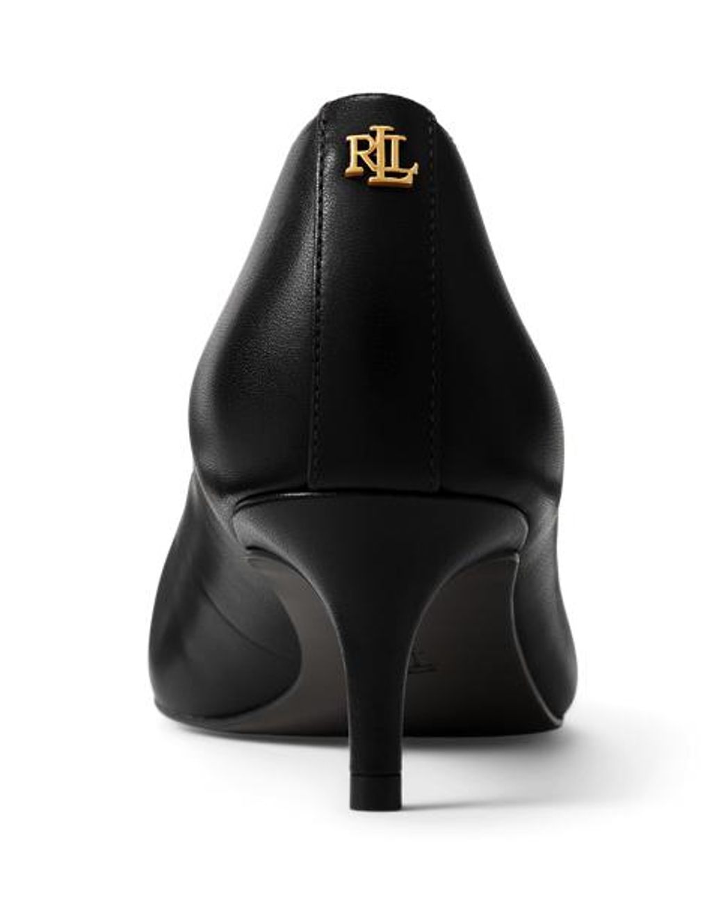 Ralph Lauren Black Adrienne Leather Pump