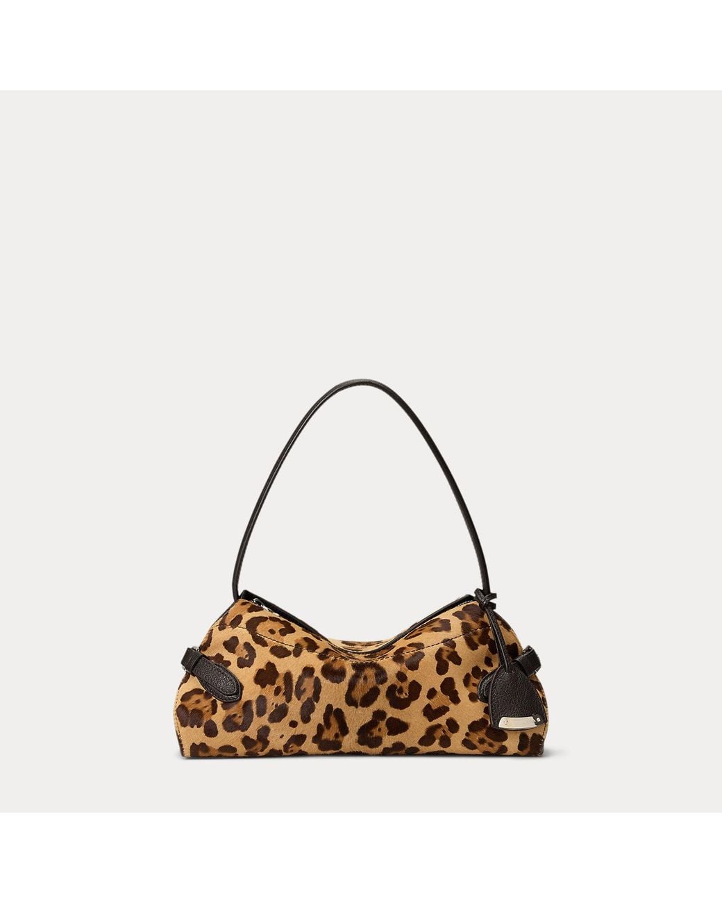 Ralph Lauren Brown The Ralph Lauren Small Haircalf Shoulder Bag