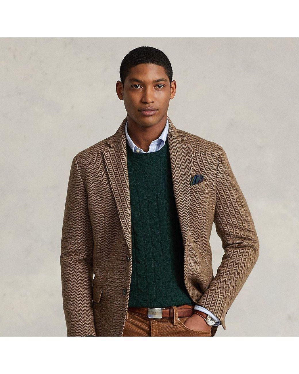 Polo Ralph Lauren Polo Soft Herringbone Sport Coat in Brown for Men | Lyst