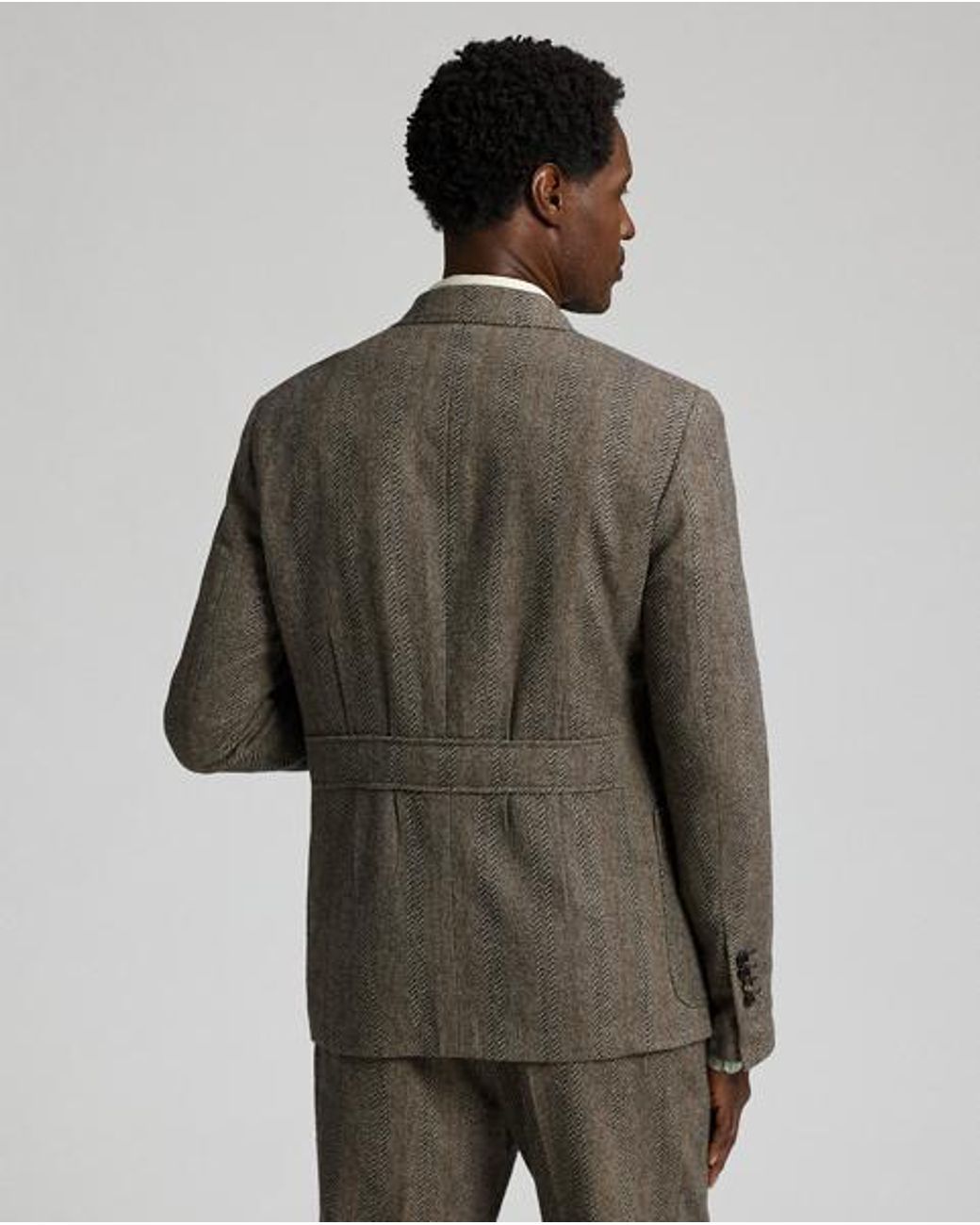 Ralph Lauren Multicolor Wool-Cotton Herringbone Suit Jacket for men