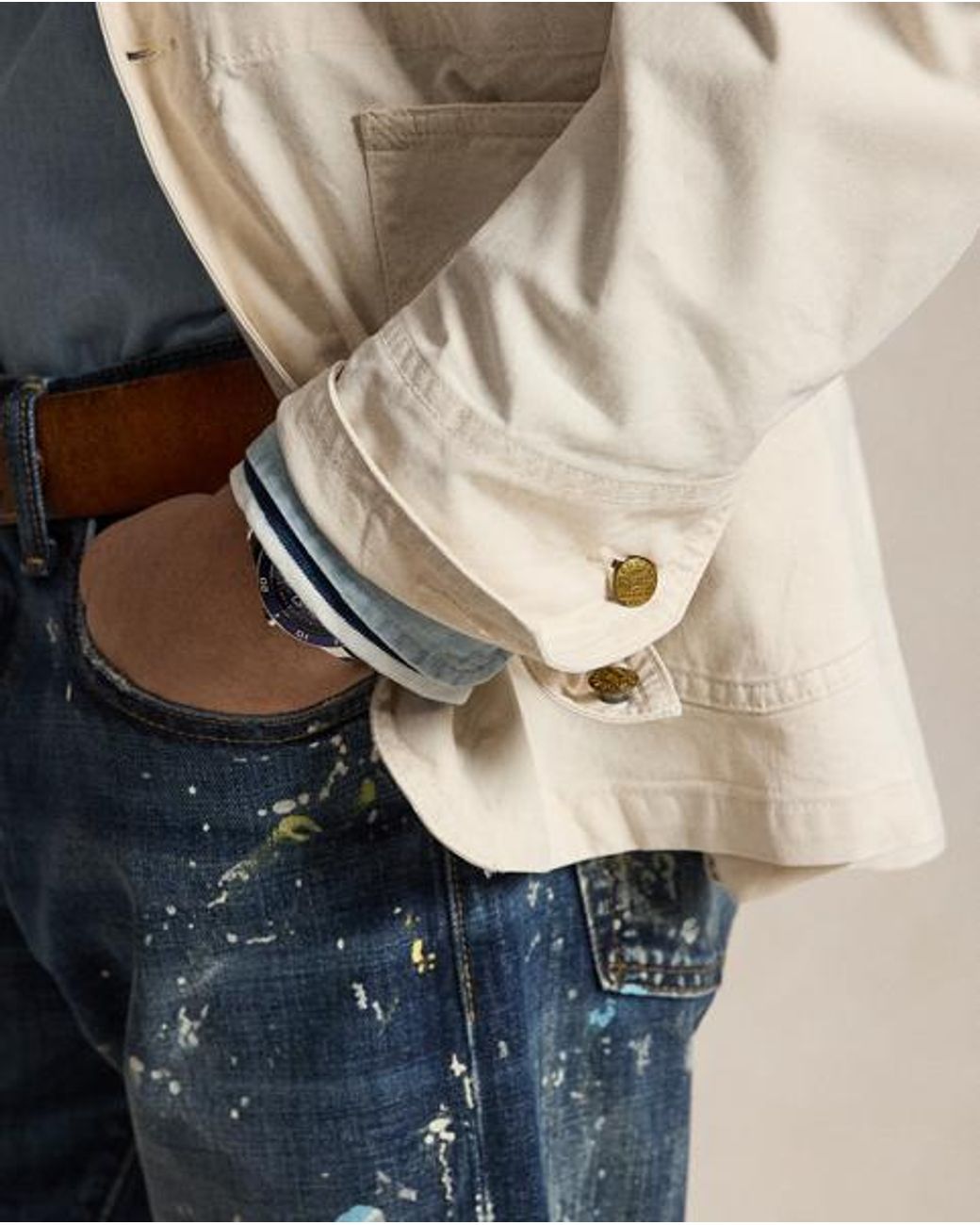 Polo Ralph Lauren Natural The Waldron Twill Utility Jacket for men