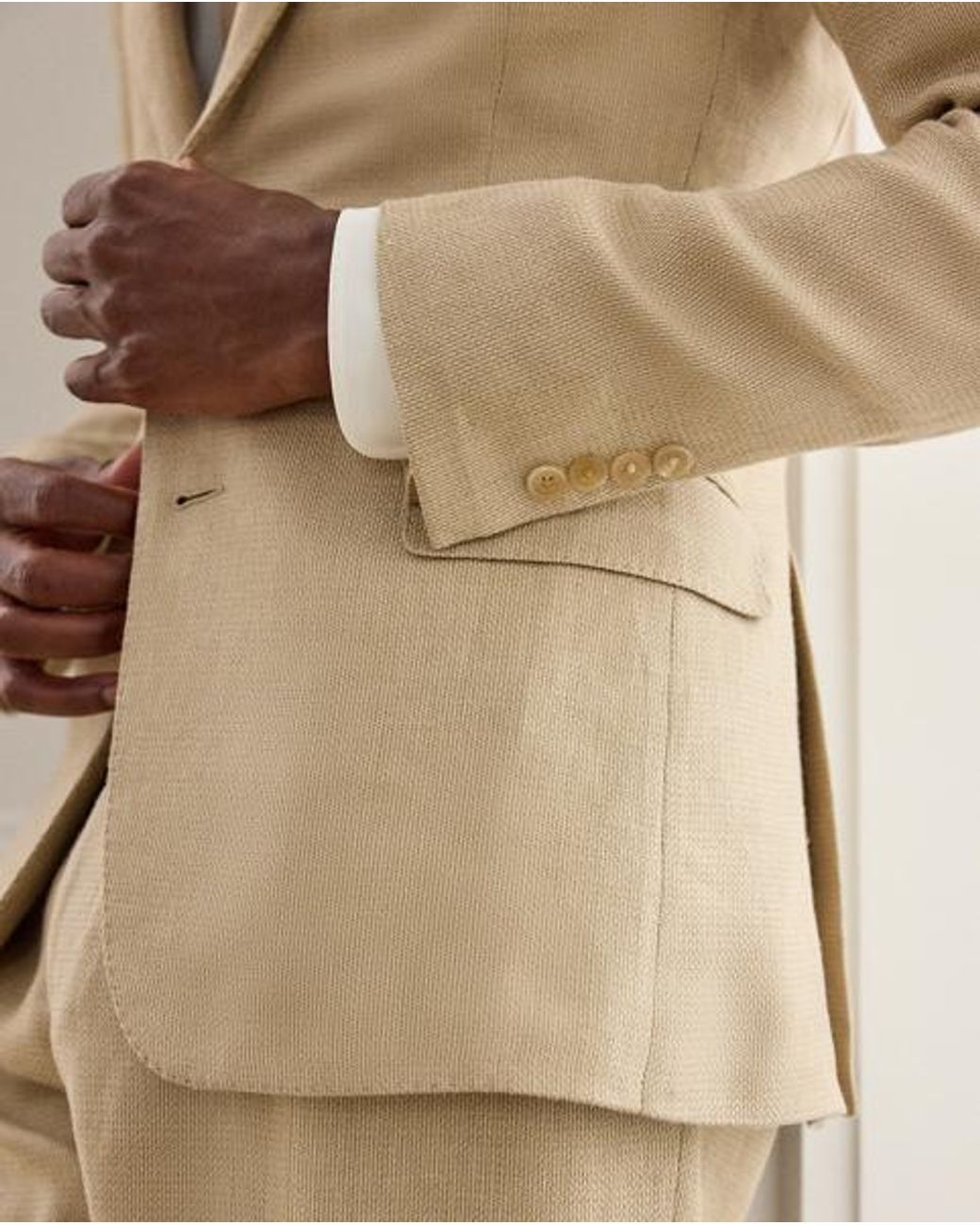 Ralph Lauren Natural Kent Hand-Tailored Twill Suit Jacket for men