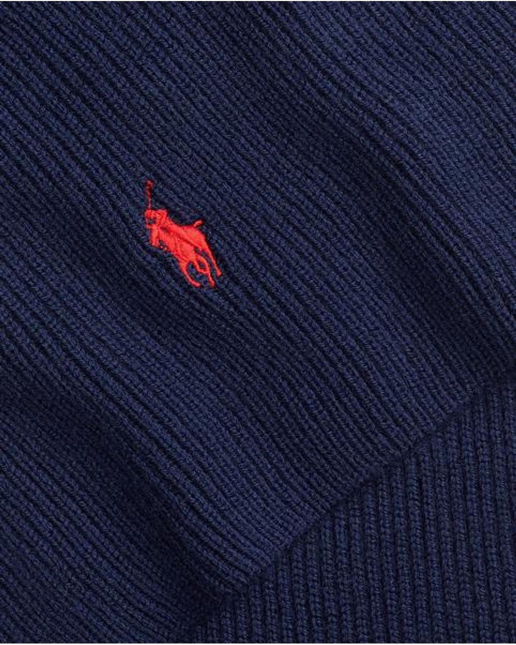 Polo Ralph Lauren Blue Signature Pony Wool Scarf for men
