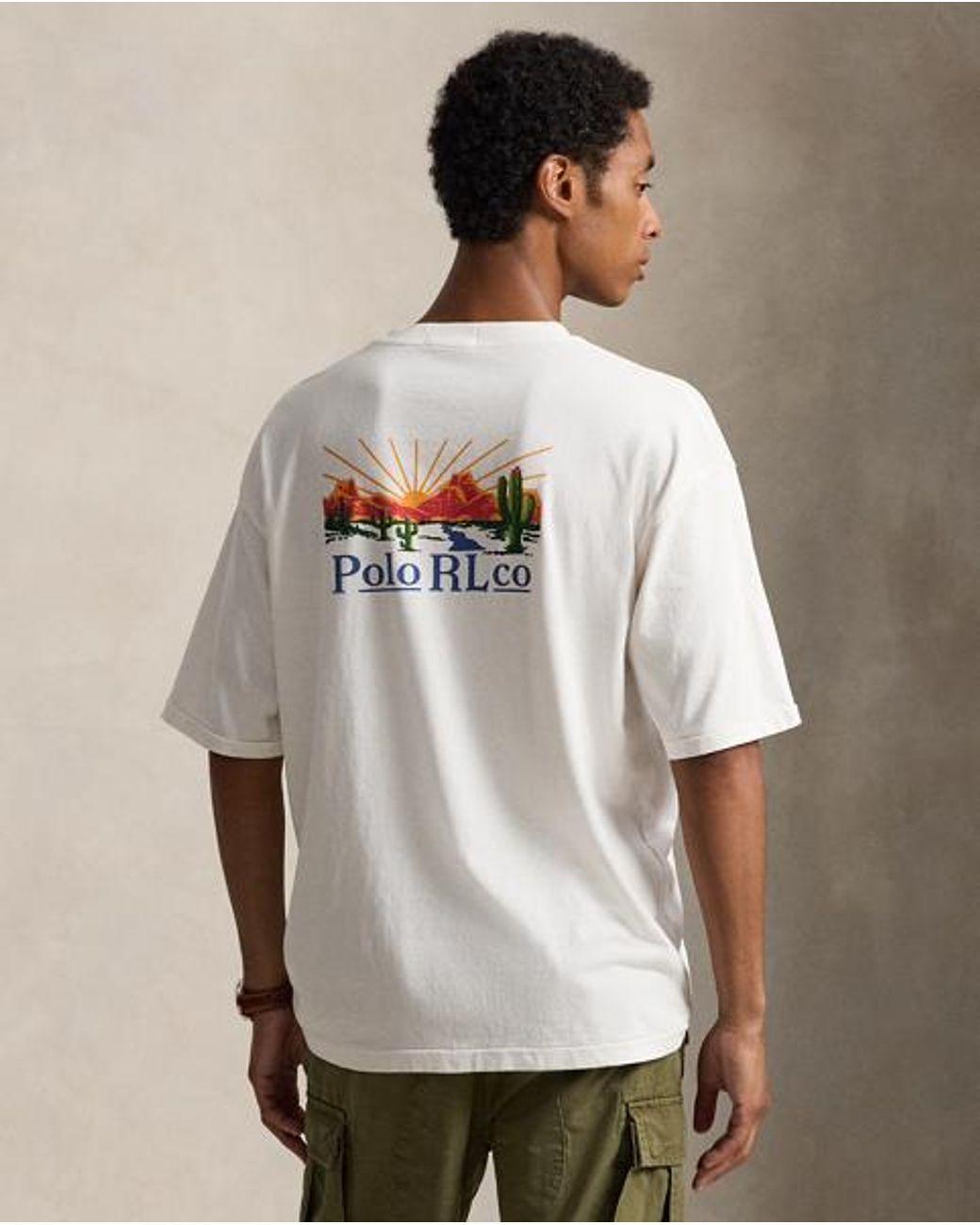Polo Ralph Lauren Natural Relaxed Fit Jersey Graphic T-Shirt for men