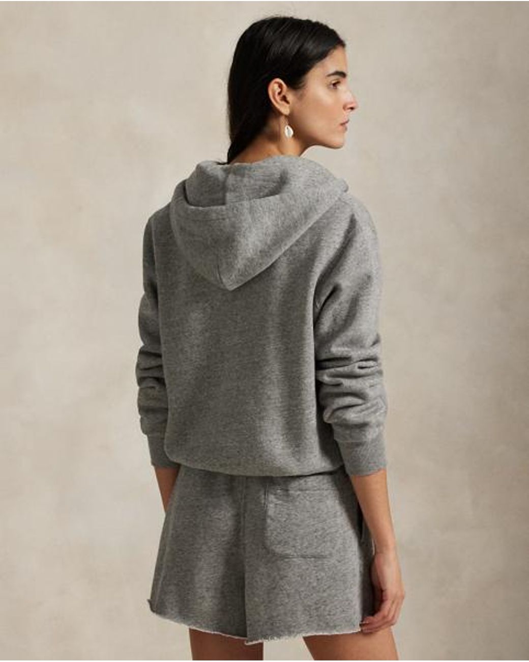 Polo Ralph Lauren Gray Full-Zip Fleece Hoodie