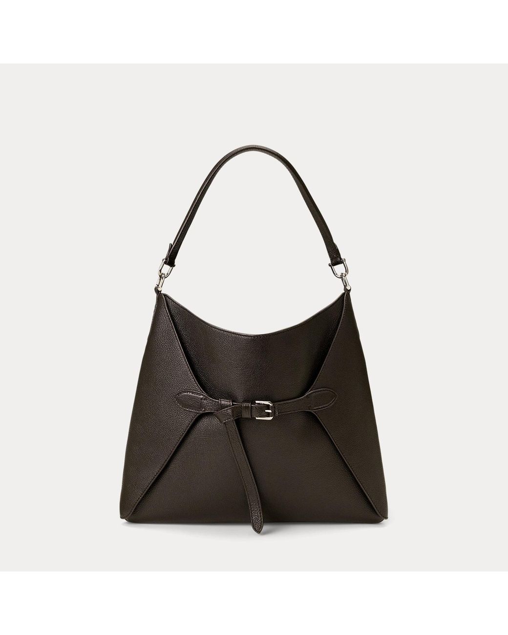 Ralph Lauren Black The Ralph Goatskin Slim Tote