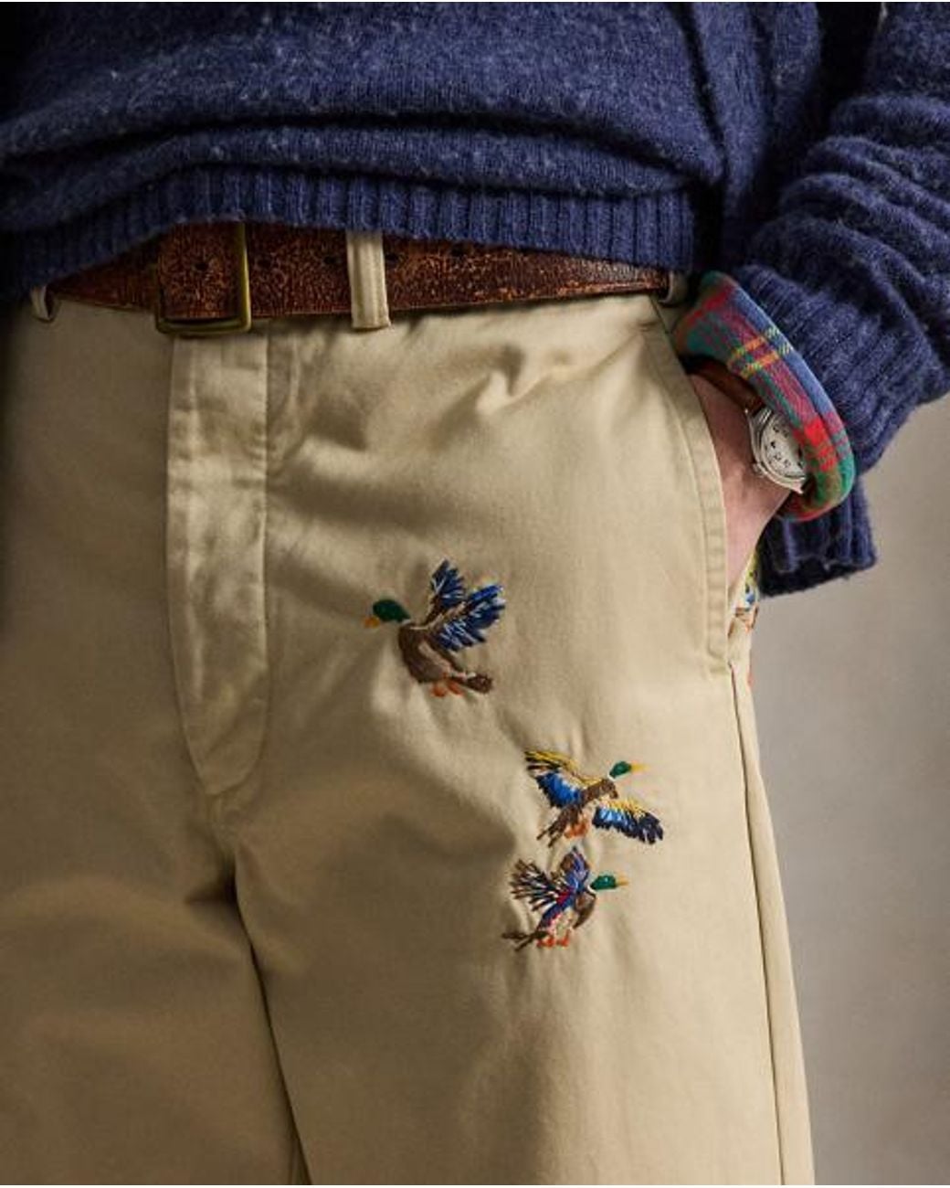 Polo Ralph Lauren Blue The Embroidered Big Chino for men