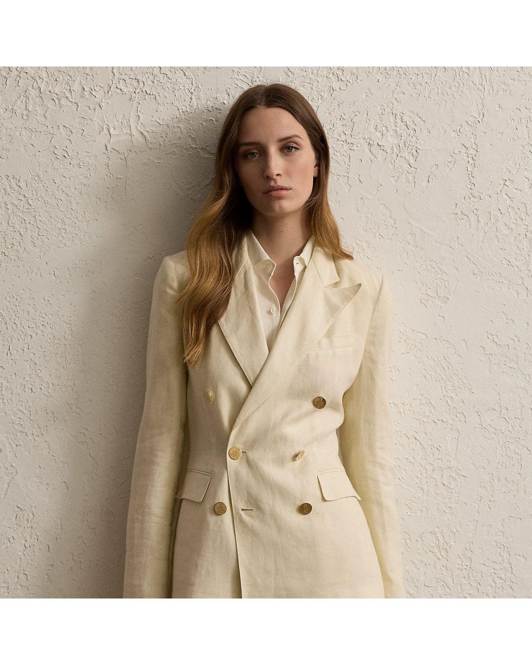 Ralph Lauren Natural Camden Linen Jacket