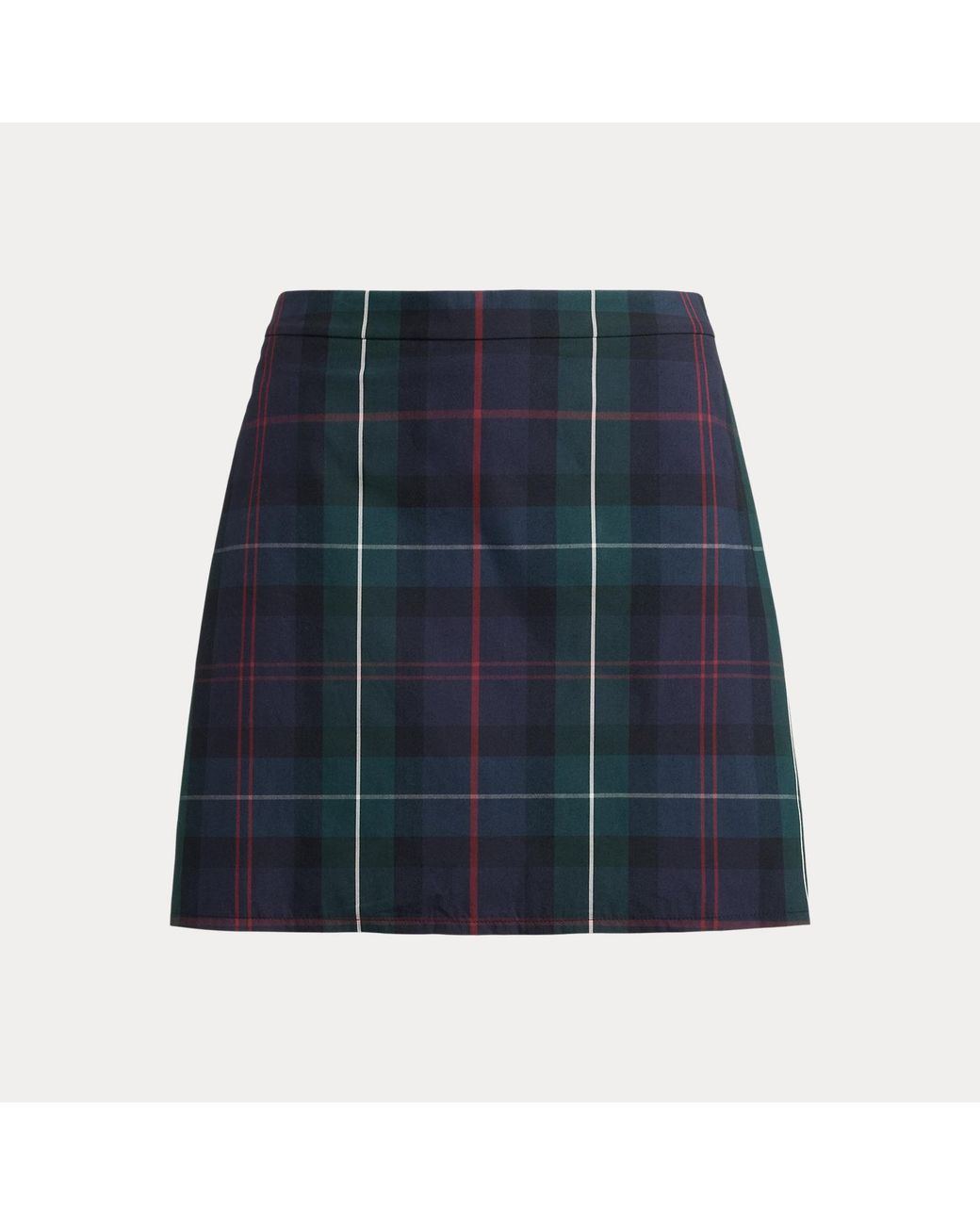 Ralph Lauren Blue Ralph Lauren Plaid Performance Long Skort