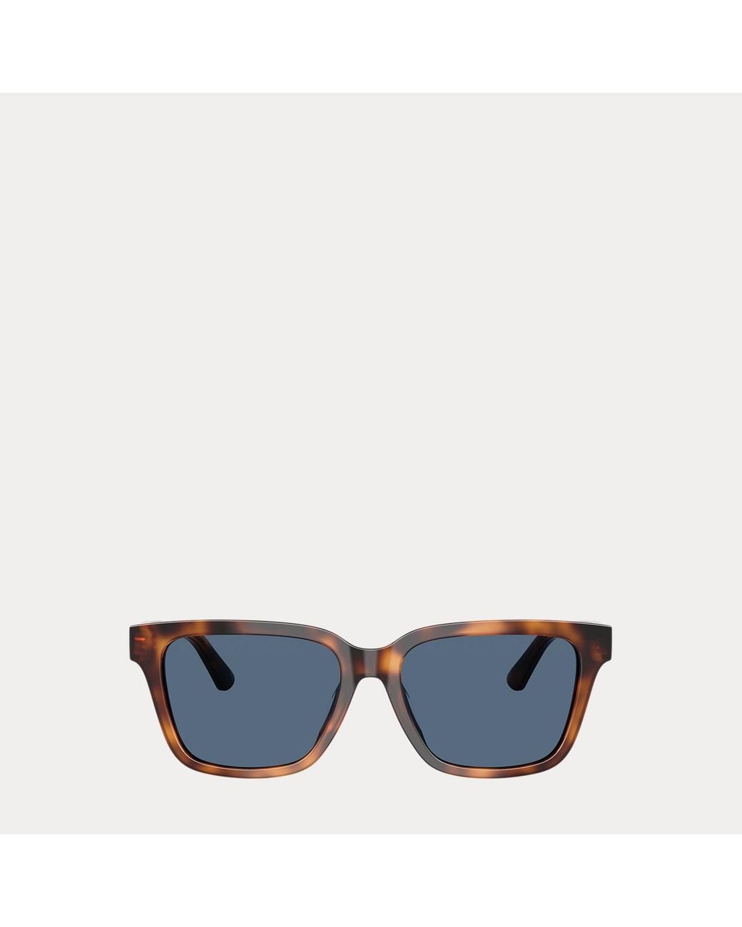 Polo Ralph Lauren Blue Polo Rectangle Cat-Eye Sunglasses