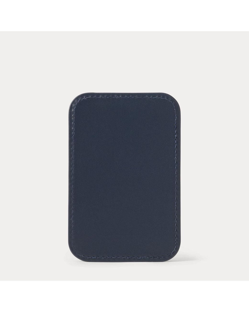 Polo Ralph Lauren Blue Polo Bear Leather Card Case With Magsafe for men