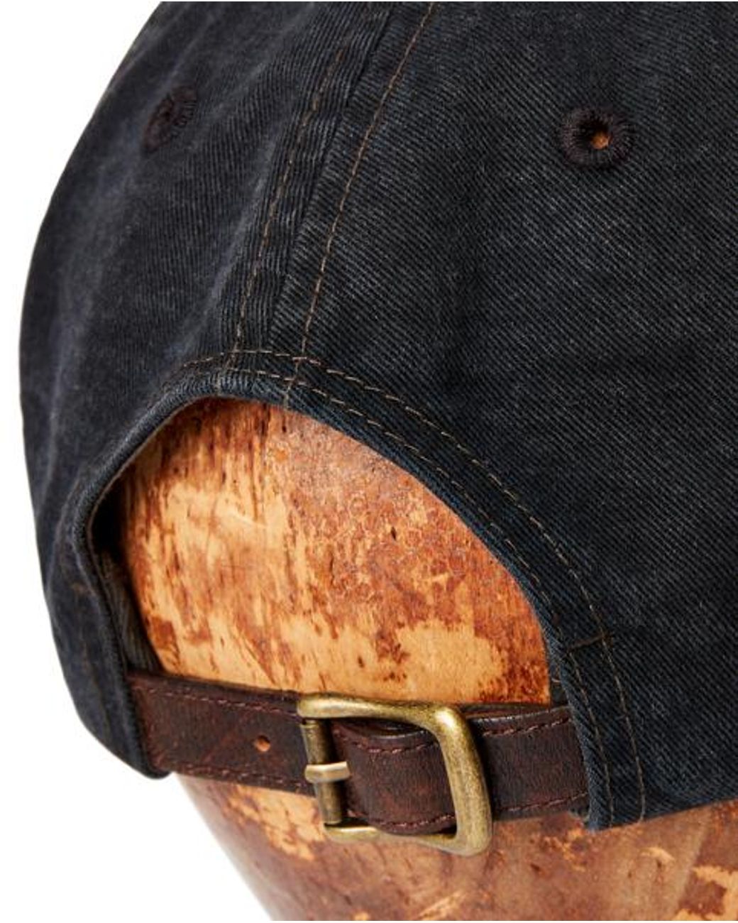 RRL Twill-Baseballkappe Mit -Ranchlogo in Black für Herren