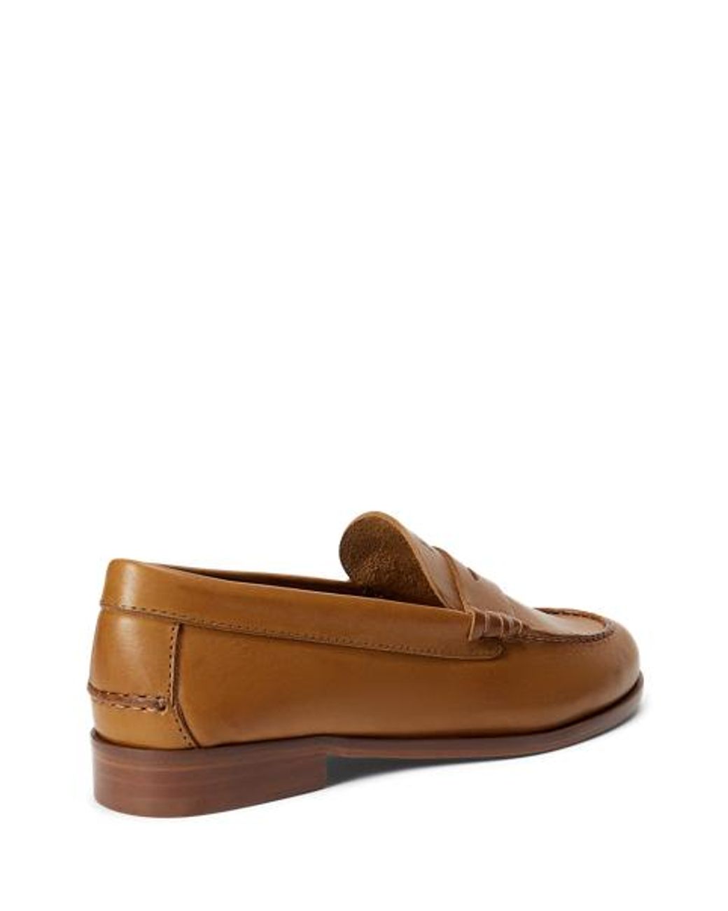 Ralph Lauren Brown Calfskin Leather Loafer