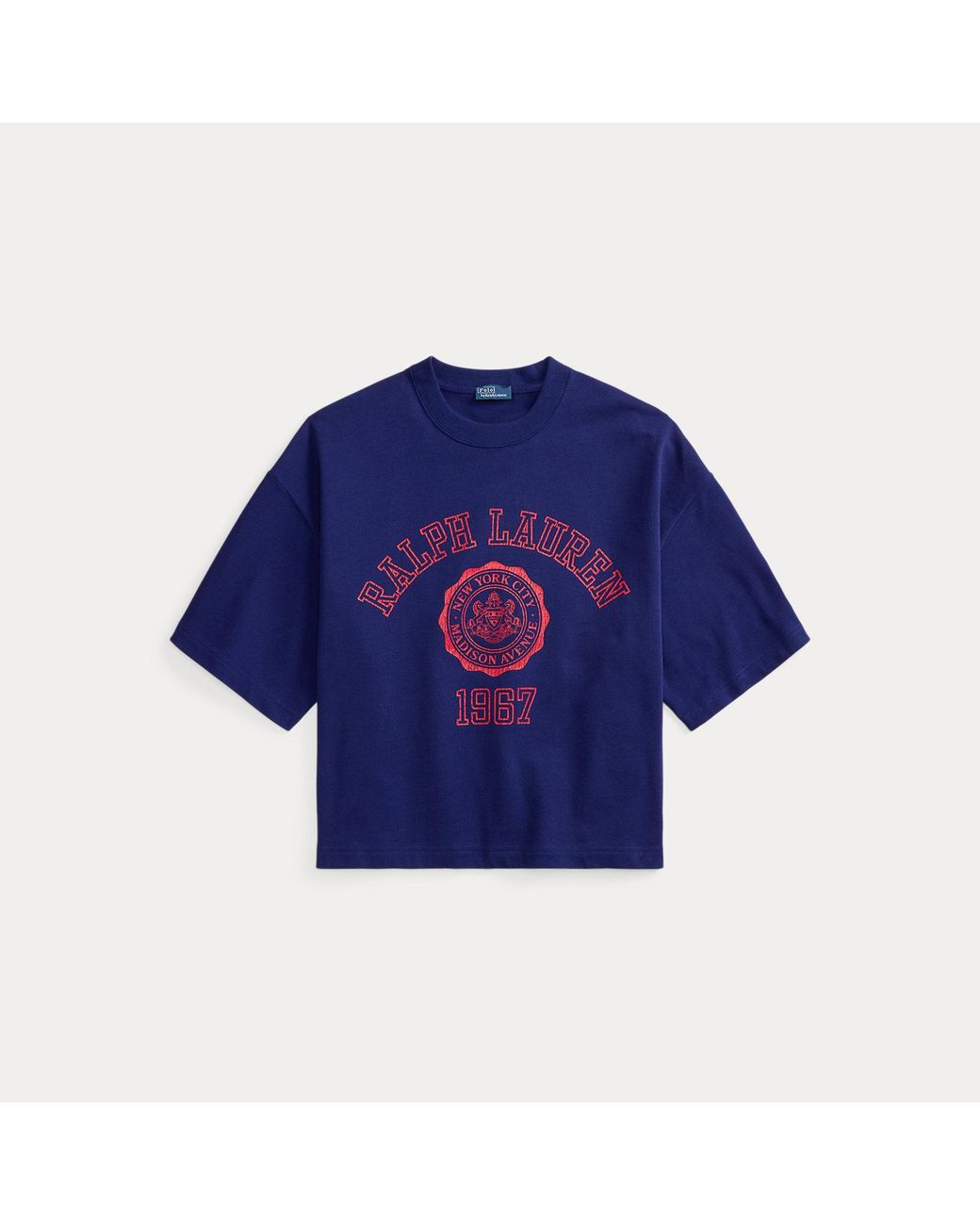 Polo Ralph Lauren Blue Crest Cotton Jersey T-Shirt