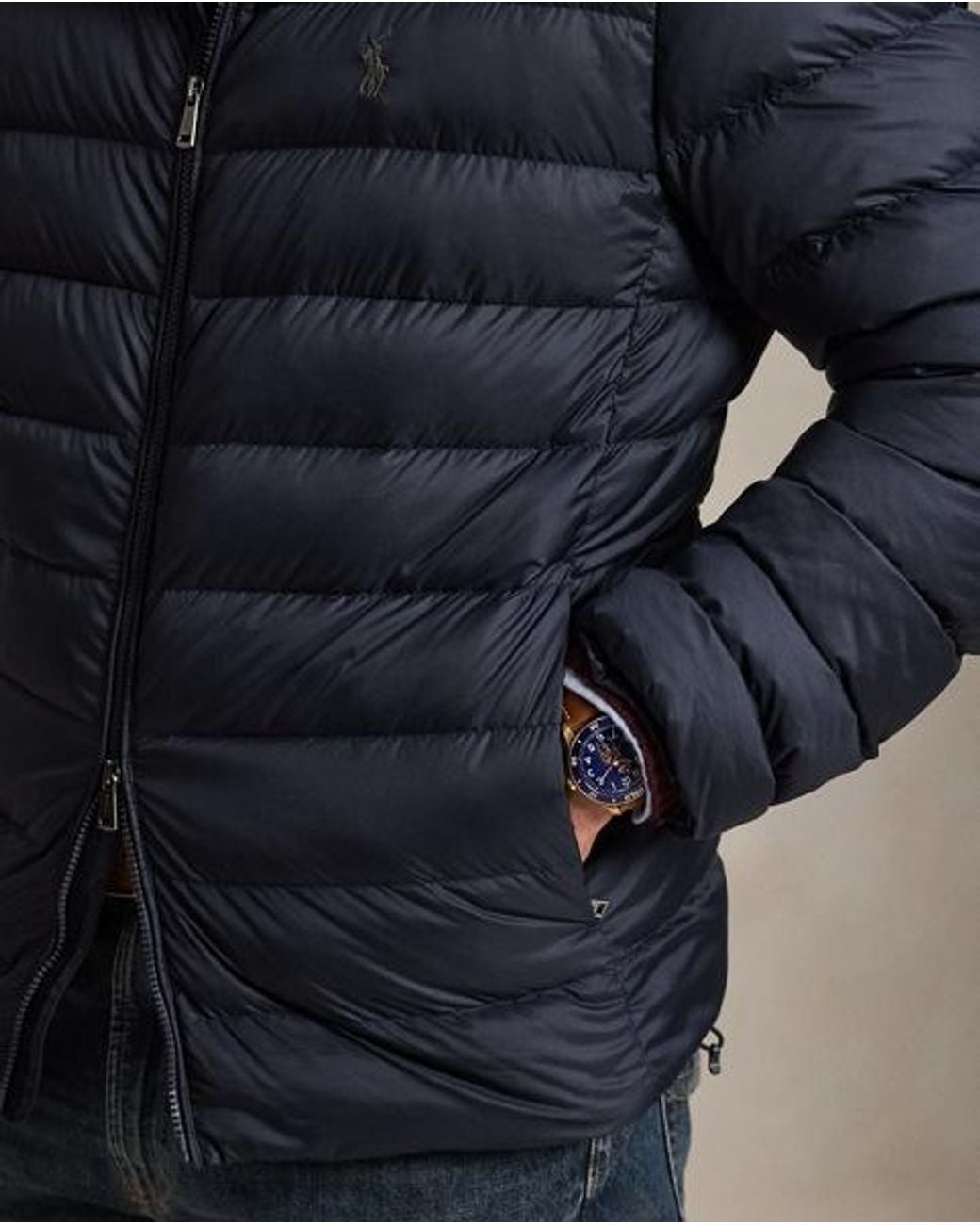 Polo Ralph Lauren Blue The Colden Packable Down Jacket for men