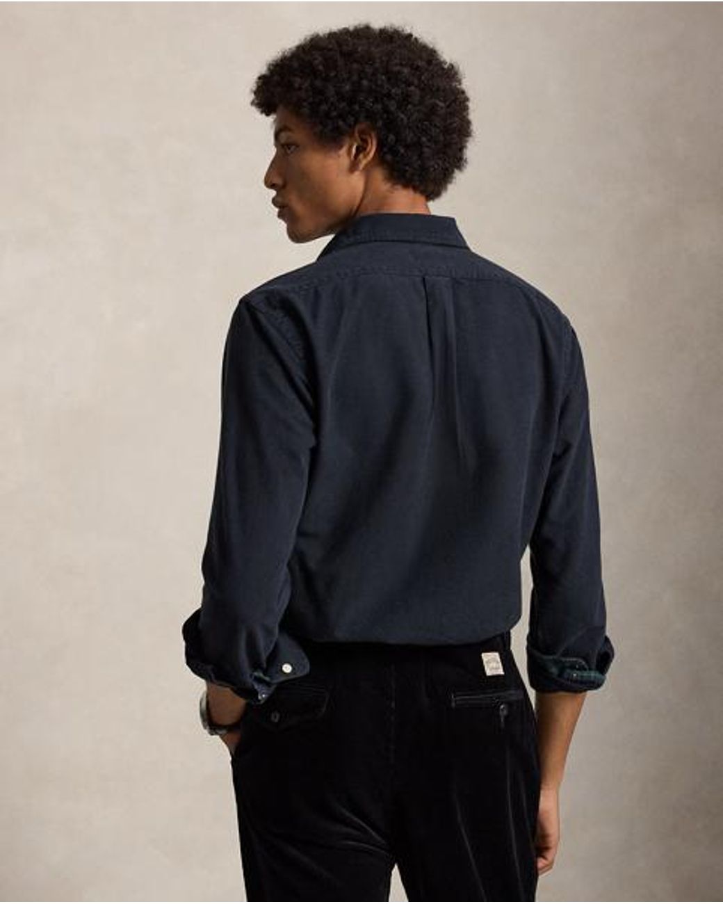 Polo Ralph Lauren Blue Custom Fit Polo Bear Oxford Shirt for men