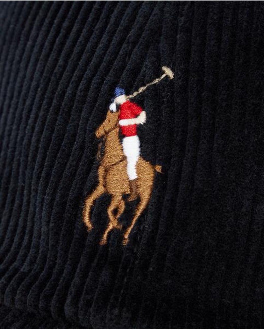 Polo Ralph Lauren Black Corduroy Ball Cap for men