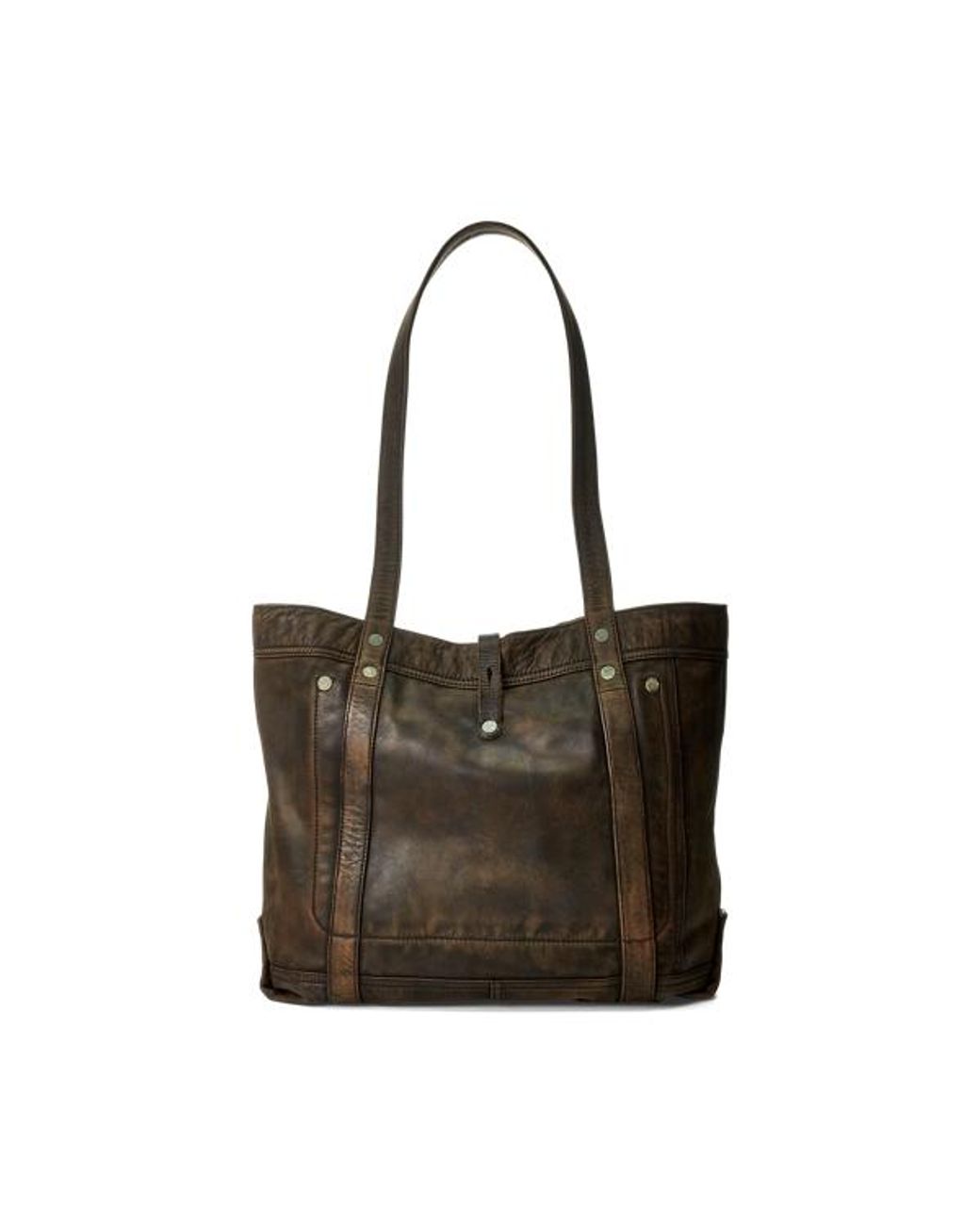 RRL Brown Leather Tote for men