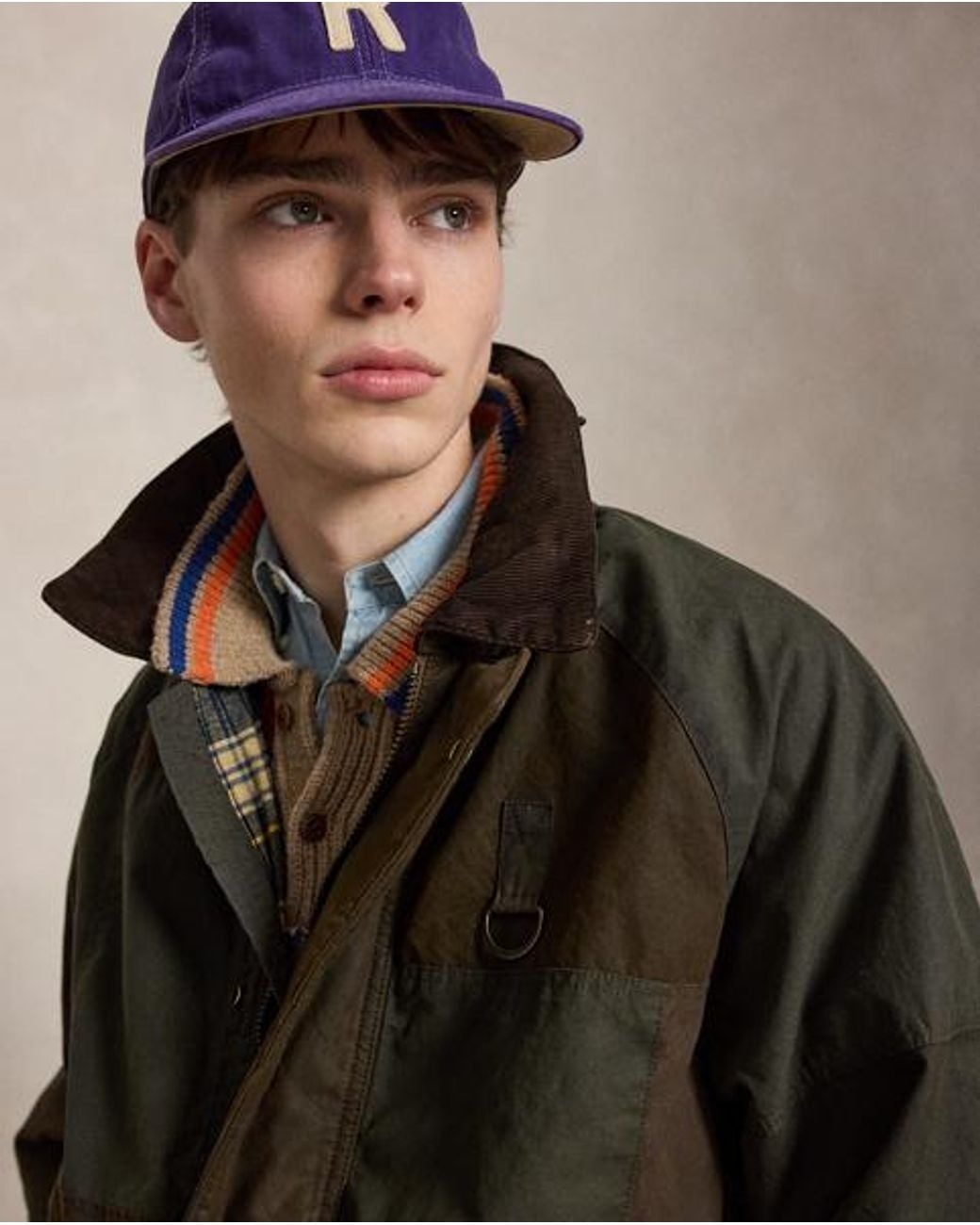 Polo Ralph Lauren Multicolor Patchwork Oilcloth Utility Jacket for men
