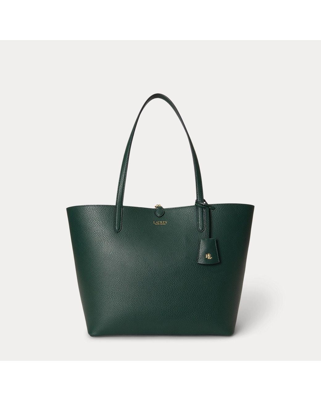 Ralph Lauren Blue Large Reversible Faux-Leather Tote Bag