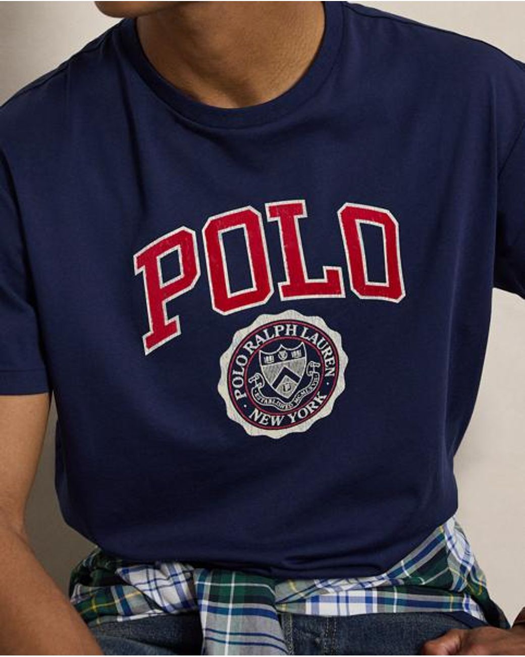 Polo Ralph Lauren Blue Custom Slim Fit Logo T-Shirt for men