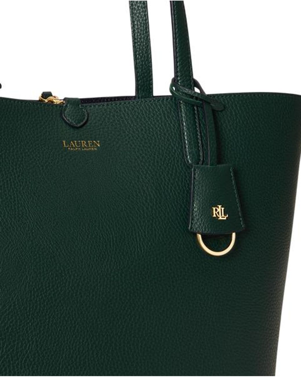 Ralph Lauren Blue Large Reversible Faux-Leather Tote Bag