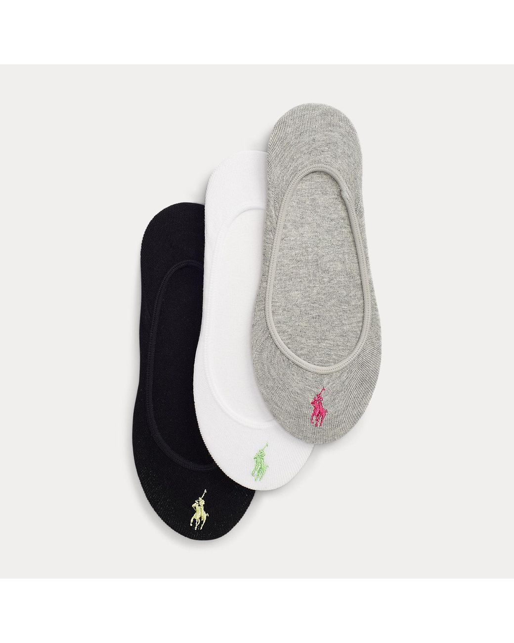 Polo Ralph Lauren Multicolor Ultralow Liner Sock 3-pack