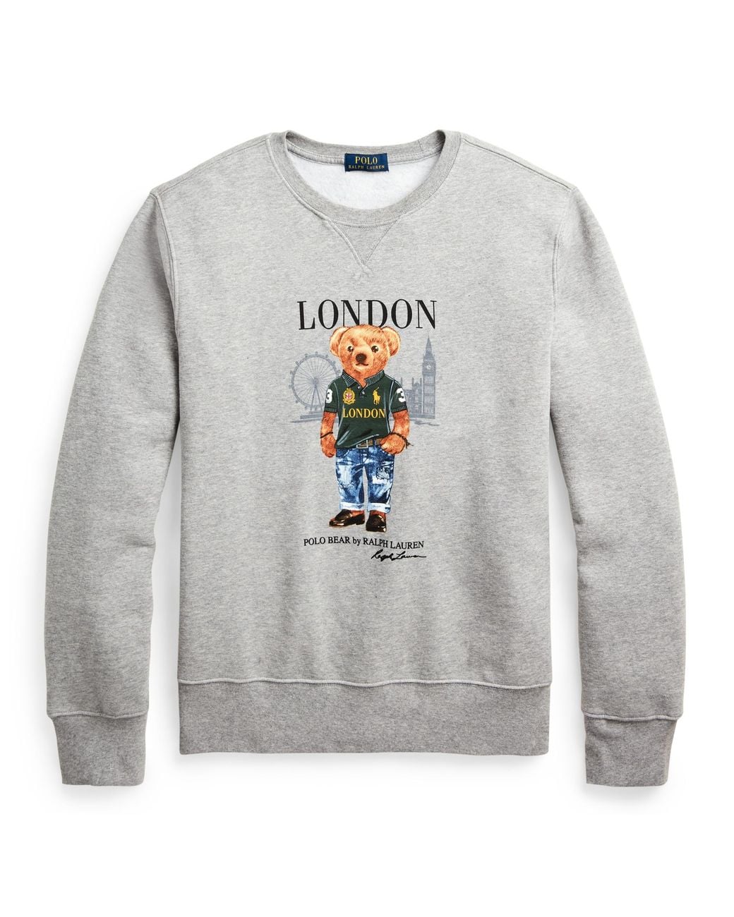 Polo Ralph Lauren Fleece Polo Bear - London Bear Sweatshirt in Gray for Men - Lyst