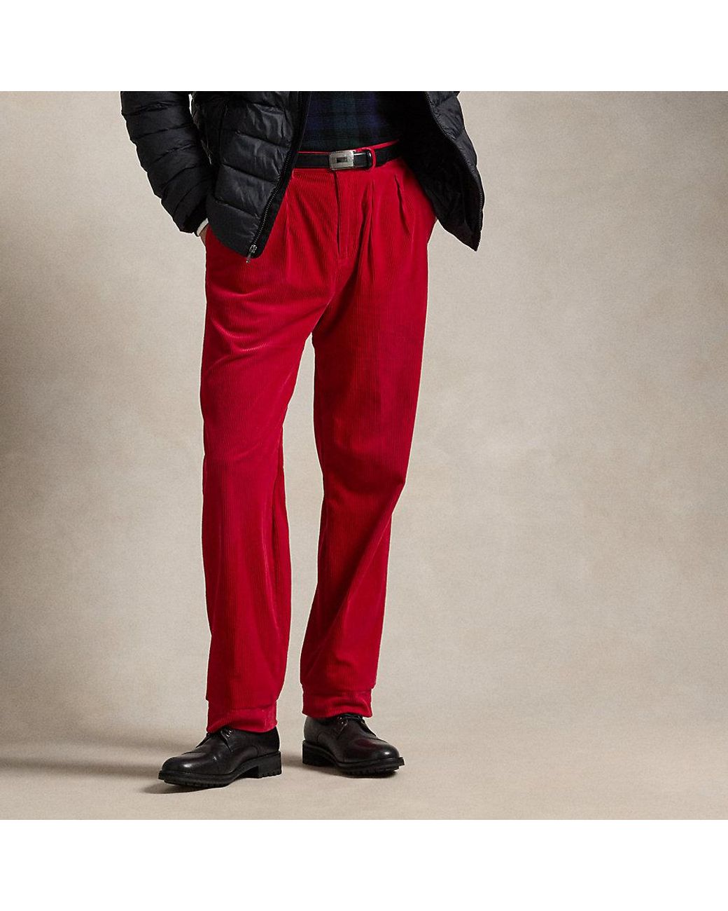 Ralph Lauren Whitman Relaxed Fit Corduroy Pant in Red for Men Lyst