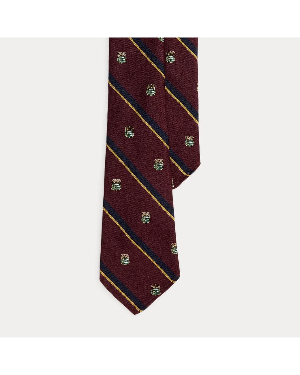 Polo Ralph Lauren Purple Vintage-Inspired Striped Club Tie for men