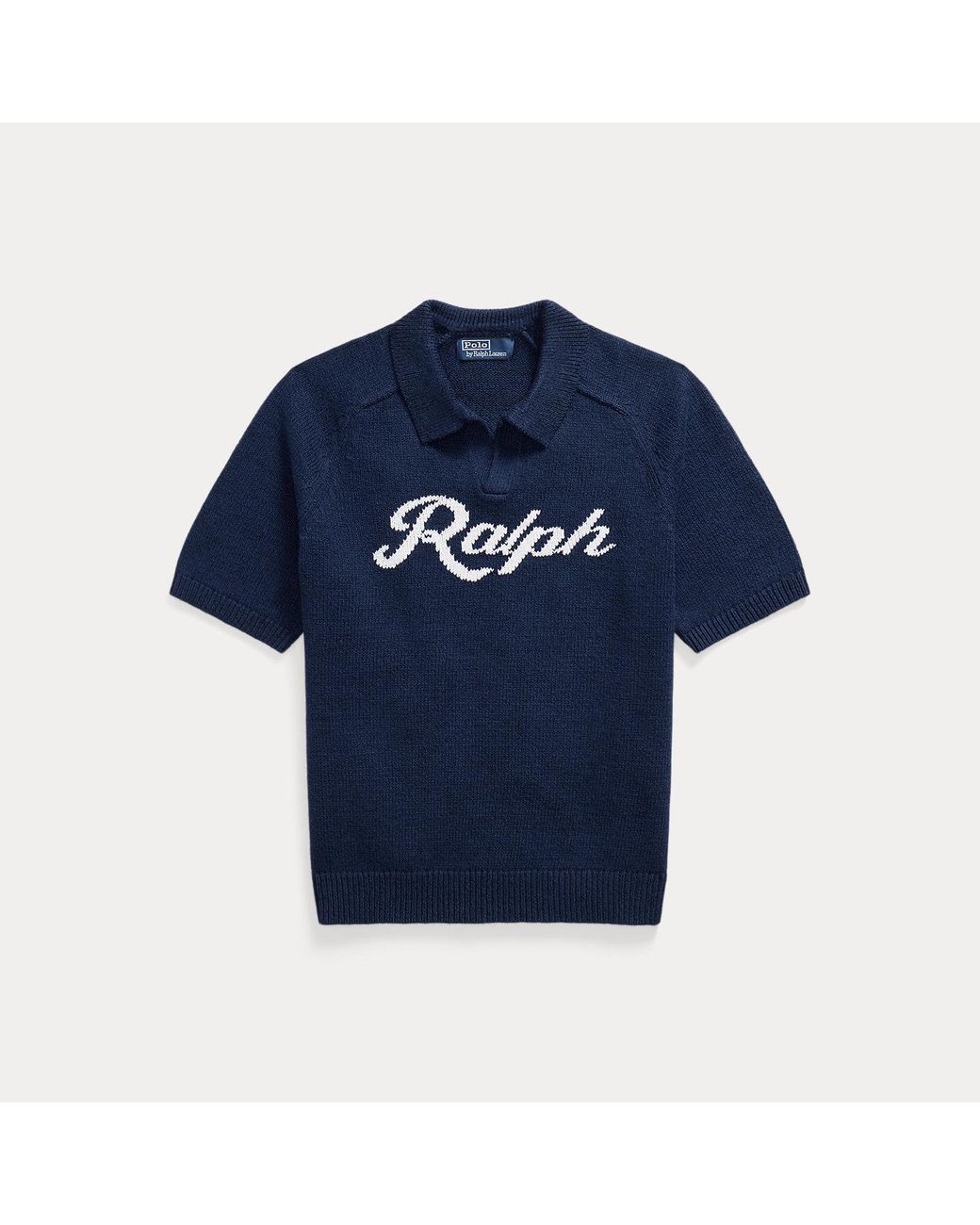 Polo Ralph Lauren Blue The Ralph Lauren Logo Short-Sleeve Jumper for men