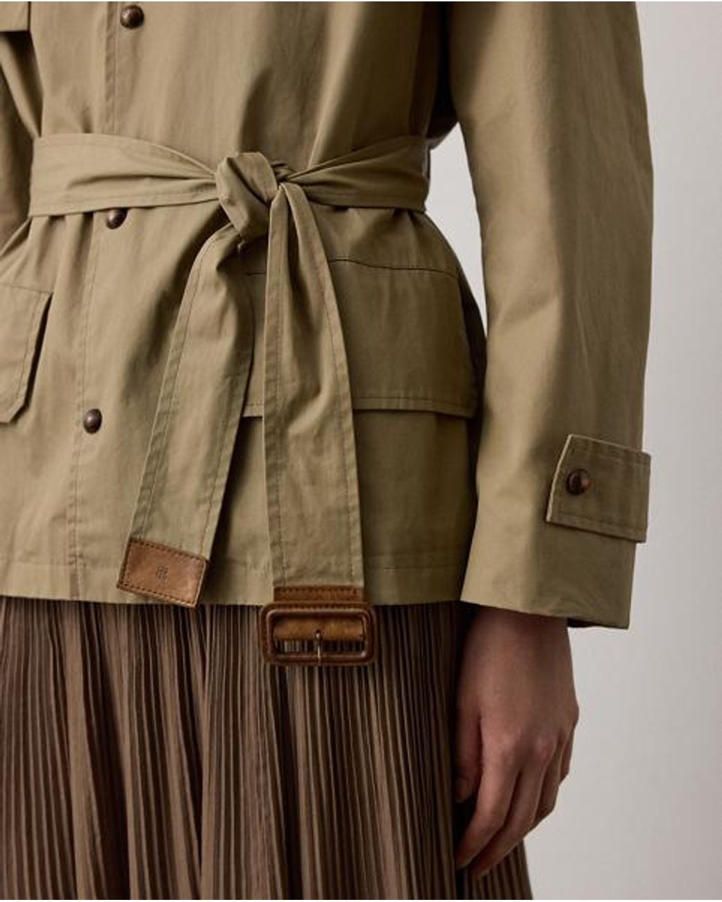 Ralph Lauren Brown Brannigan Cotton-Blend Coat